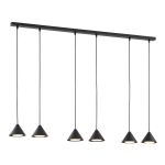 Emibig Suspension Luminaire Elit Acier Noir | Convient pour 6x GX53 - Max 12W