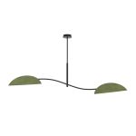 Emibig Plafonnier Lotus Acier Noir | Convient pour 2x E14 - Max 10W