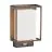 Nordlux Nestor Applique Murale Aluminium Noir 8W 550lm - 827 Blanc Très Chaud | IP44 - Détecteur de Mouvement et de Lumière