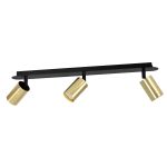 Emibig Plafondlamp Zen Staal Zwart | Geschikt voor 3x GU10 - Max 10W