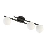 Emibig Plafondlamp Kairo Staal Zwart | Geschikt voor 3x E14 - Max 10W