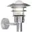 Nordlux Lønstrup 22 Wandlamp Staal en Glas Grijs | 220mm - IP44 - Geschikt voor E27 - Bewegings- en Lichtsensor