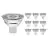 Voordeelpak 10x Noxion LEDspot GU5.3 4.4W 60D - 827 Zeer Warm Wit | Dimbaar - Vervangt 35W