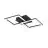 Eglo Plafondlamp RGBic Staal Zwart 19.6W 2100lm - 830 Warm Wit + RGB | Dimbaar
