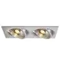 SLV New Tria 2 Spot Aluminium Grijs | Geschikt voor 2x GU10 (AR111) 
