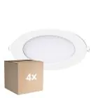 Voordeelpak 4x Noxion LED Downlight Slim V2.0 12W 1200lm 120D - 830 Warm Wit | 170mm - Zaagmaat 150mm - IP44 