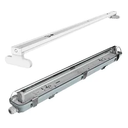 LED montagebalken behuizingen LED Montagebalken - Behuizingen armaturen voor LED TL lampen